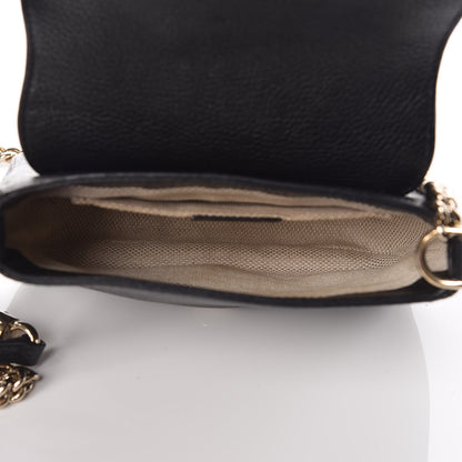 Gucci Pebbled Calfskin Small Soho Flap Crossbody Black 7 of 13