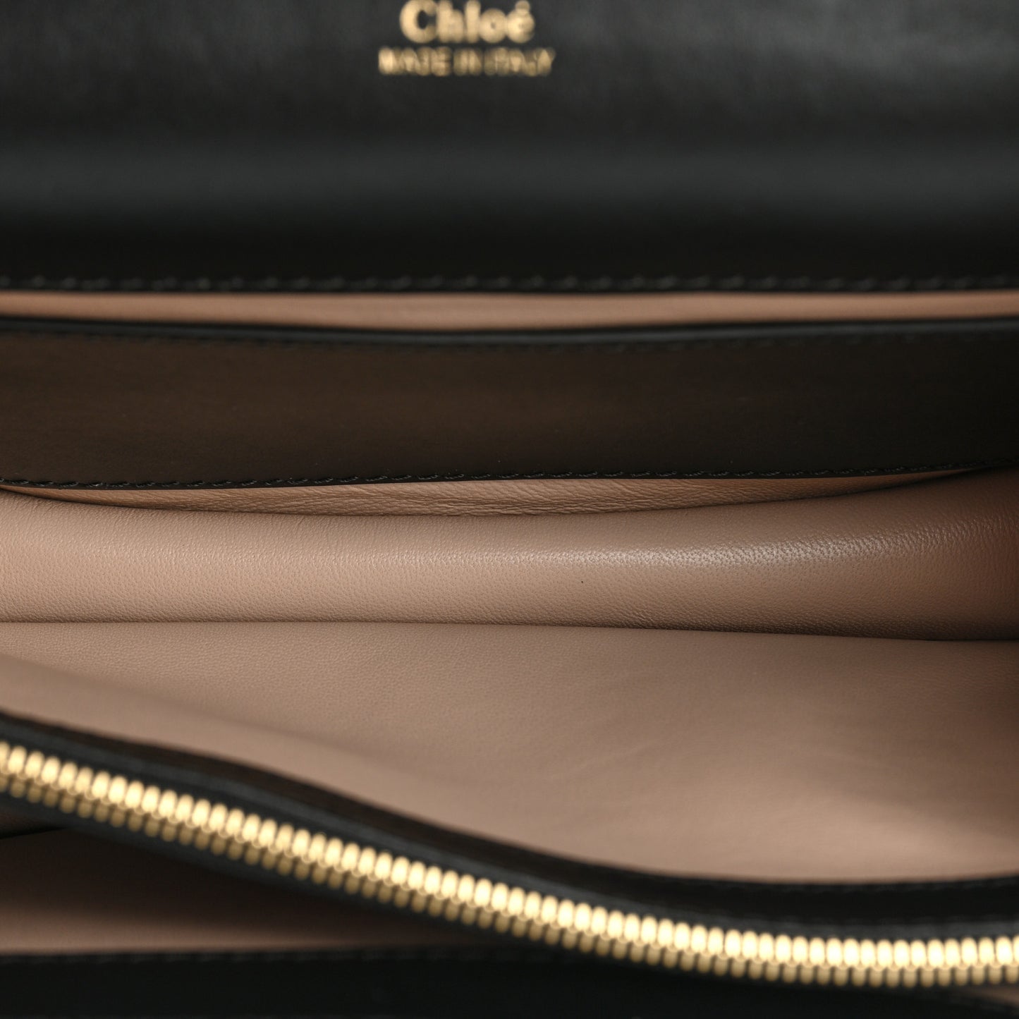 Shiny Goatskin Calfskin Aby Chain Shoulder Bag Black