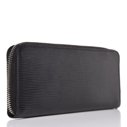 Louis Vuitton Epi Clemence Wallet Black 3 of 8