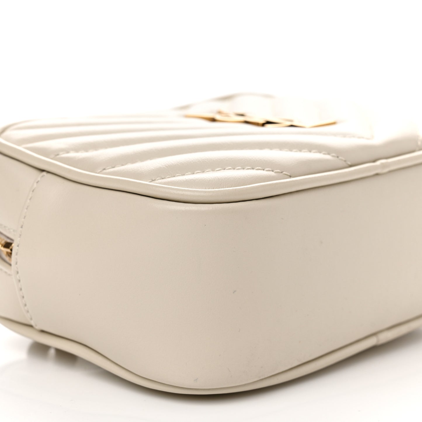 Calfskin Matelasse Monogram Lou Belt Bag Ivory