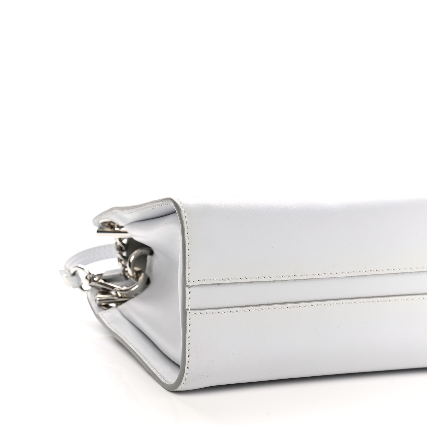 Chloe Shiny Calfskin Mini Annie Shoulder Bag Airy Grey 10 of 11