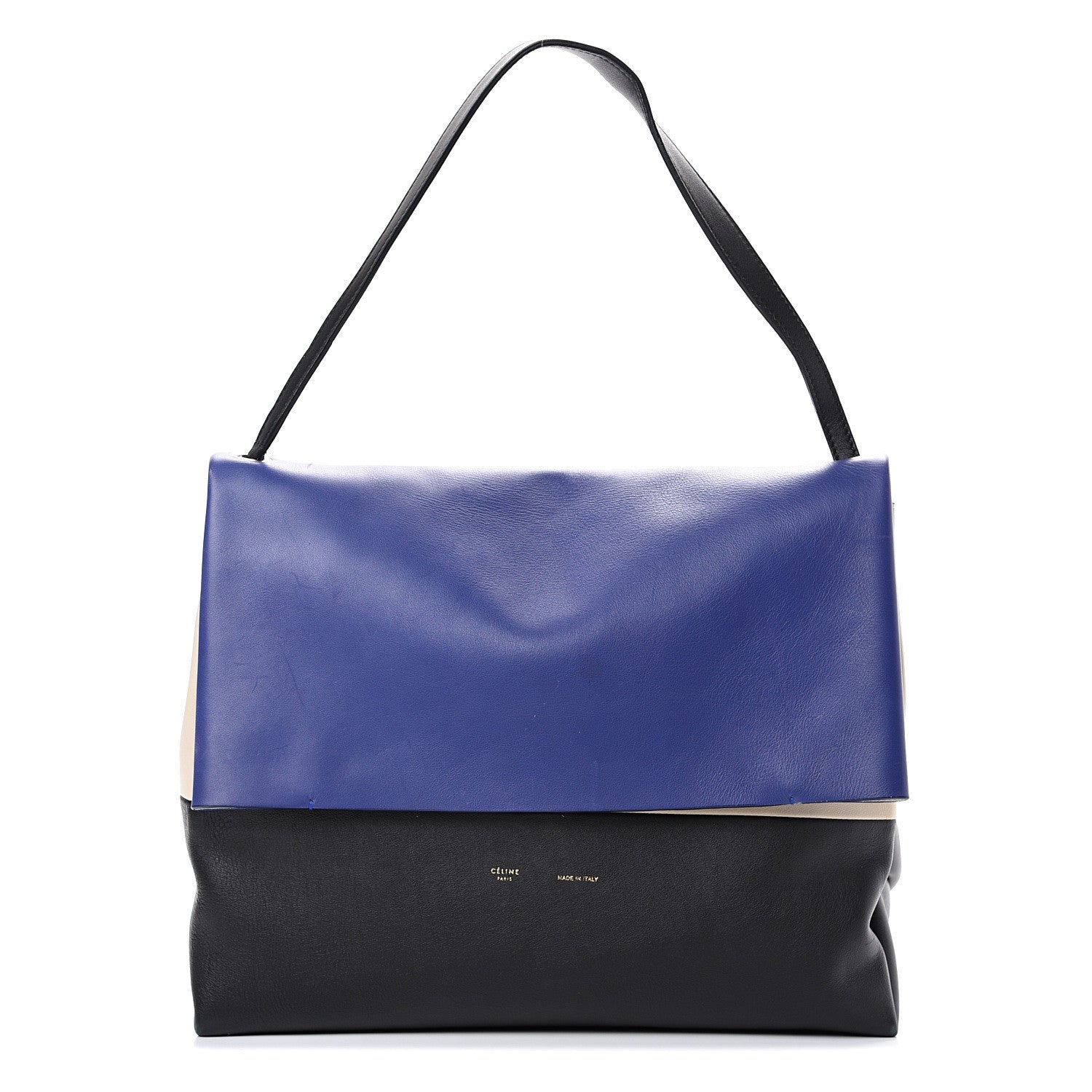 Celine Calfskin All Soft Shoulder Bag Indigo 2 of 21