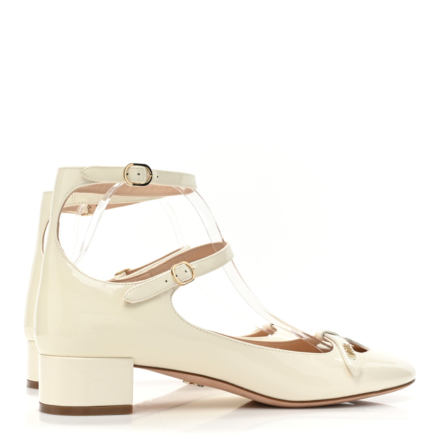 Christian Dior Patent Calfskin Aime Ballet Flats 40 White 4 of 11