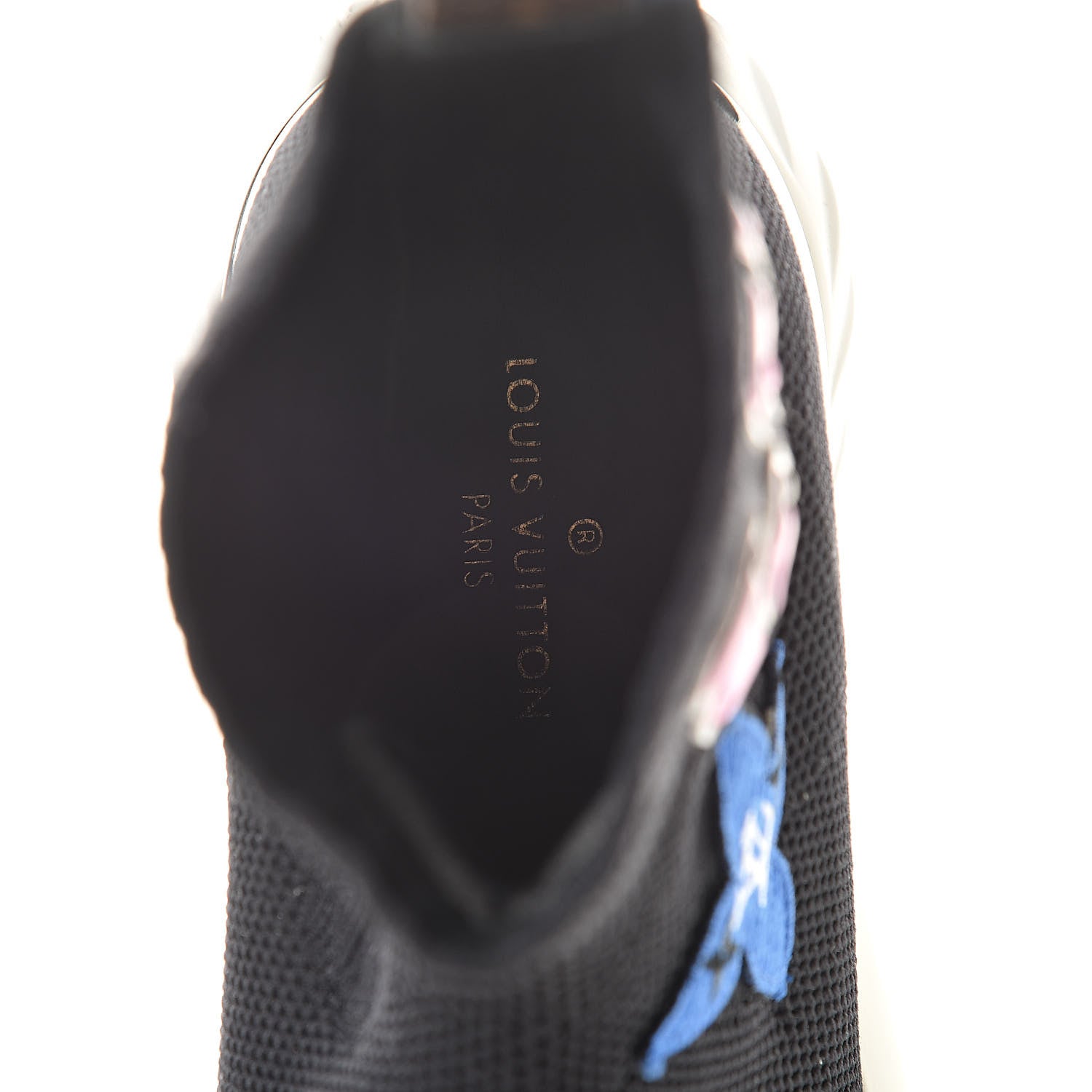 Louis Vuitton Stretch Fabric LV Black Heart Sock Sneaker 36.5 Black 8 of 9