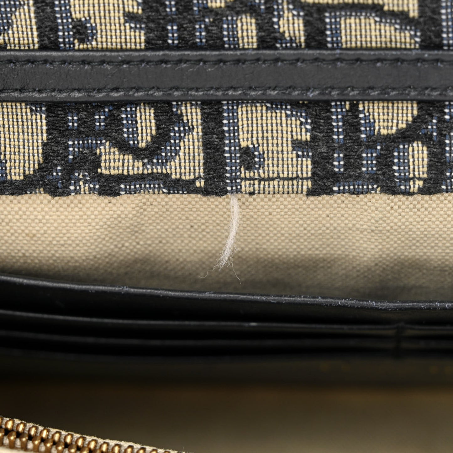 Oblique Saddle Chain Pouch Blue