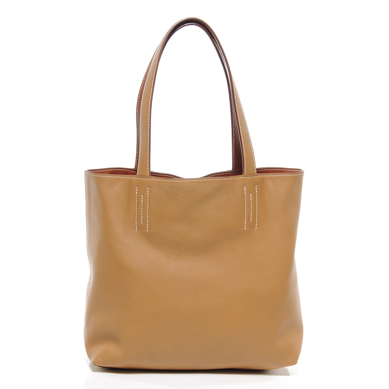 Hermes Sikkim Double Sens 30 Reversible Tote Biscuit and Fauve 4 of 8