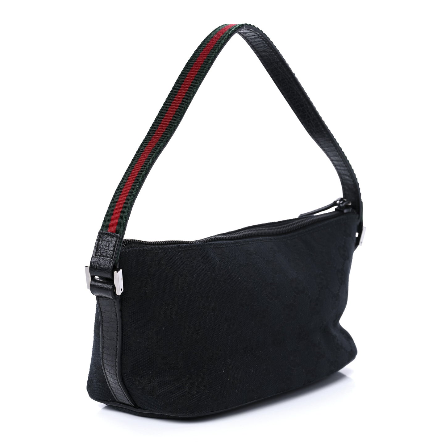 Monogram Web Boat Pochette Black