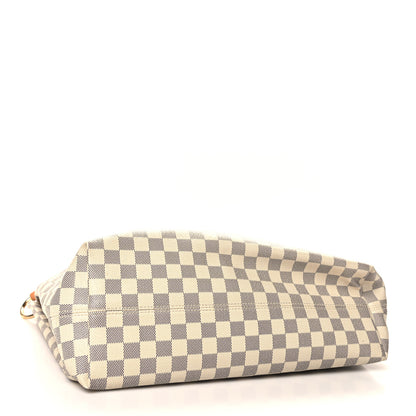 Louis Vuitton Damier Azur Graceful MM Rose Ballerine 4 of 10