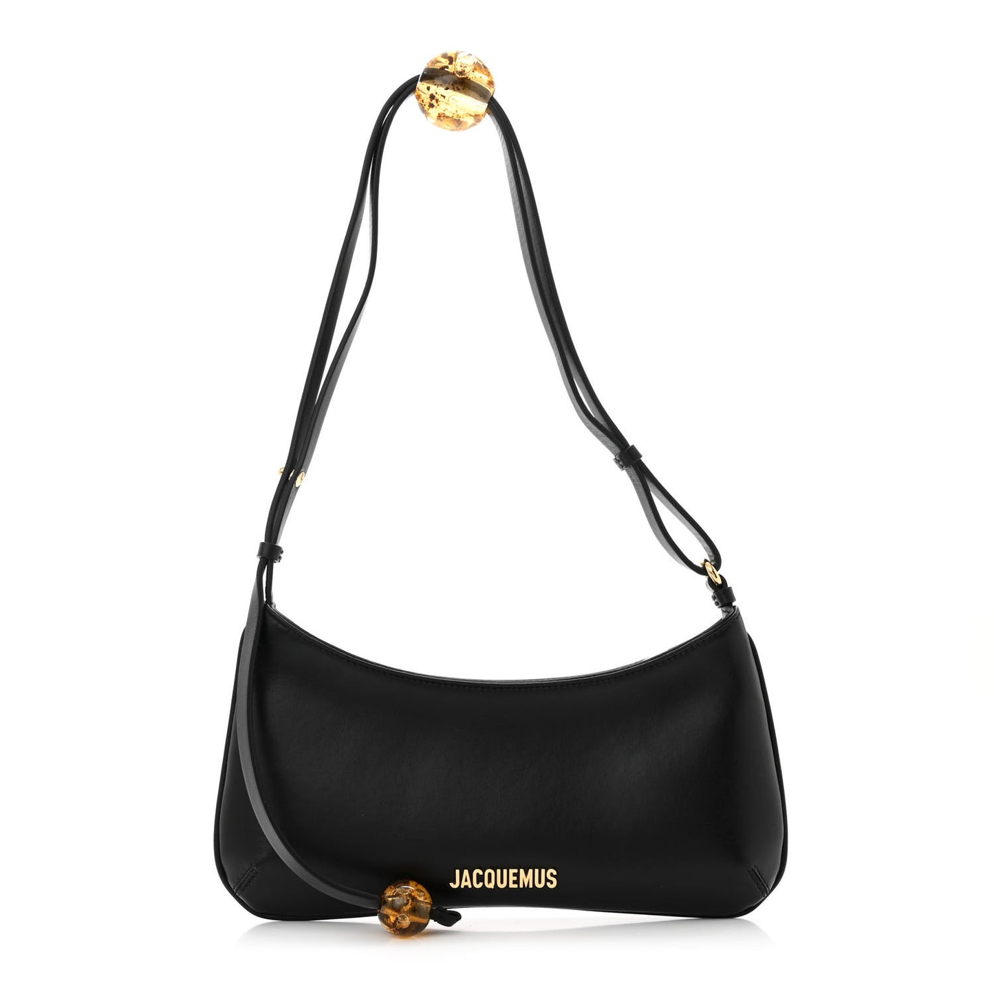 Smooth Calfskin Le Bisou Perle Black