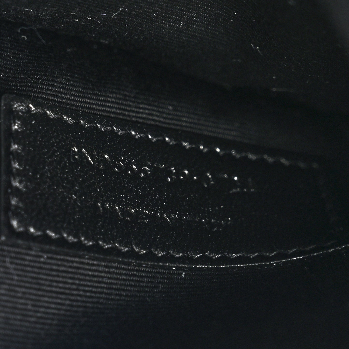 Patent Calfskin Monogram Uptown Clutch Black