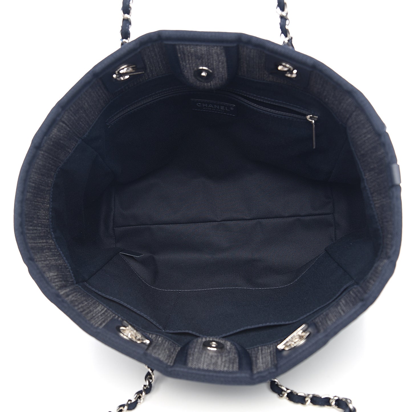 Canvas Small Deauville Tote Blue