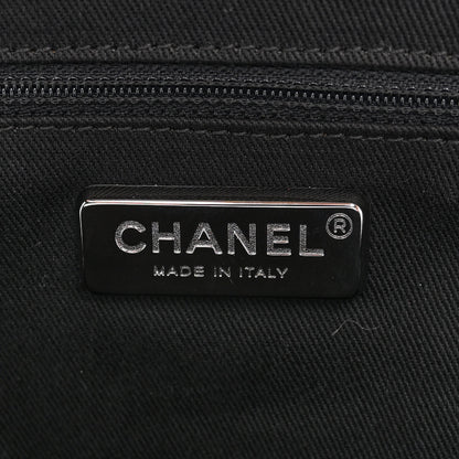 Chanel Pony Hair Lambskin Quilted Kiss Lock Frame Bag Black 8 of 12