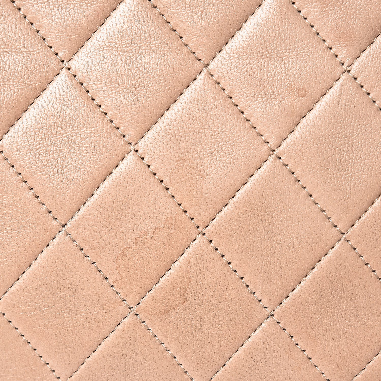 Chanel Lambskin Quilted Clutch Beige 9 of 16