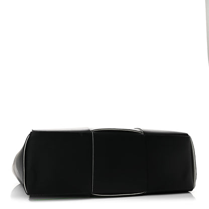 Bottega Veneta Nappa Maxi Intrecciato Medium Arco Tote Black White 5 of 11