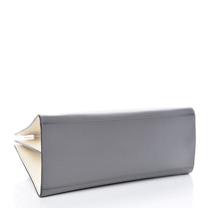 Gucci Nappa Bamboo Web Medium Nymphaea Top Handle Bag Deep Grey Mystic White 4 of 11