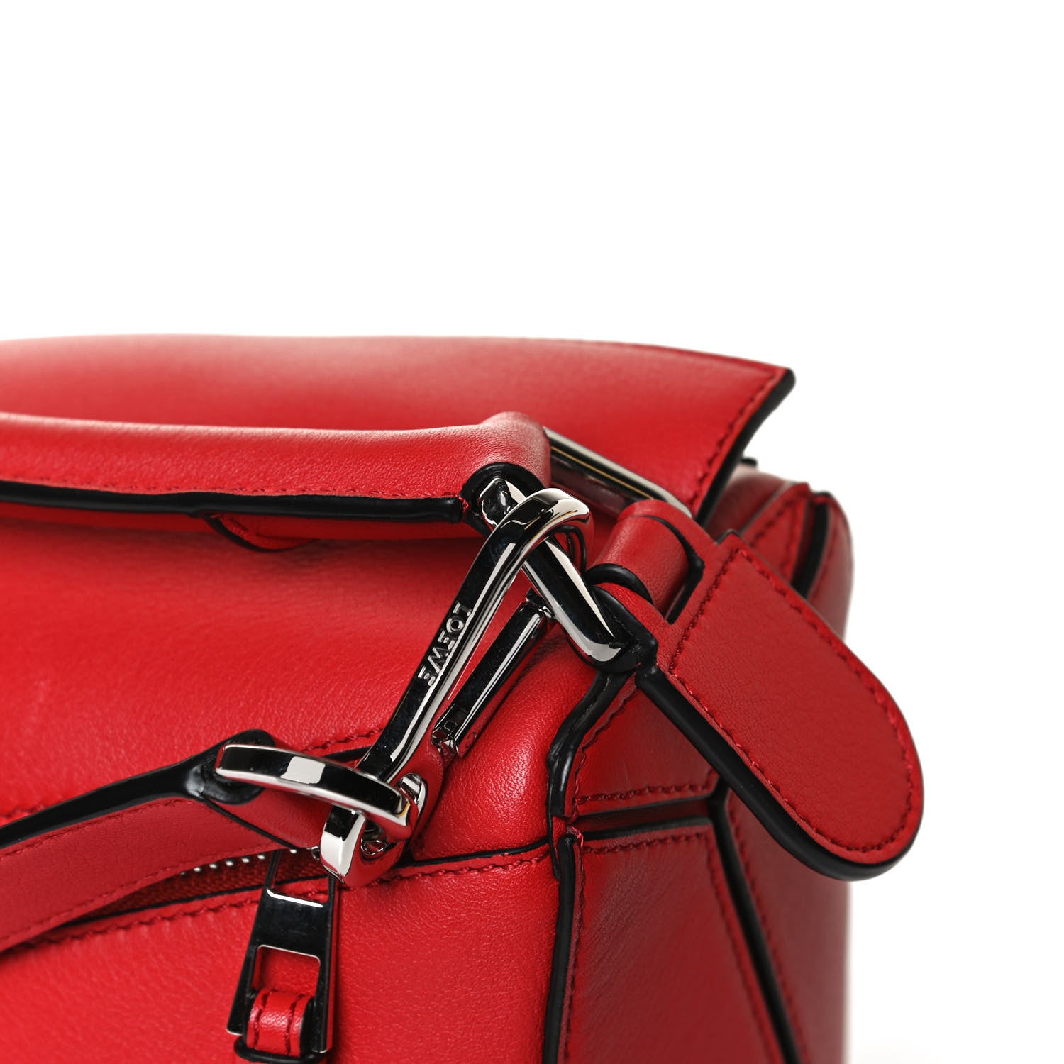 Loewe Calfskin Small Puzzle Bag Scarlet 12 of 13