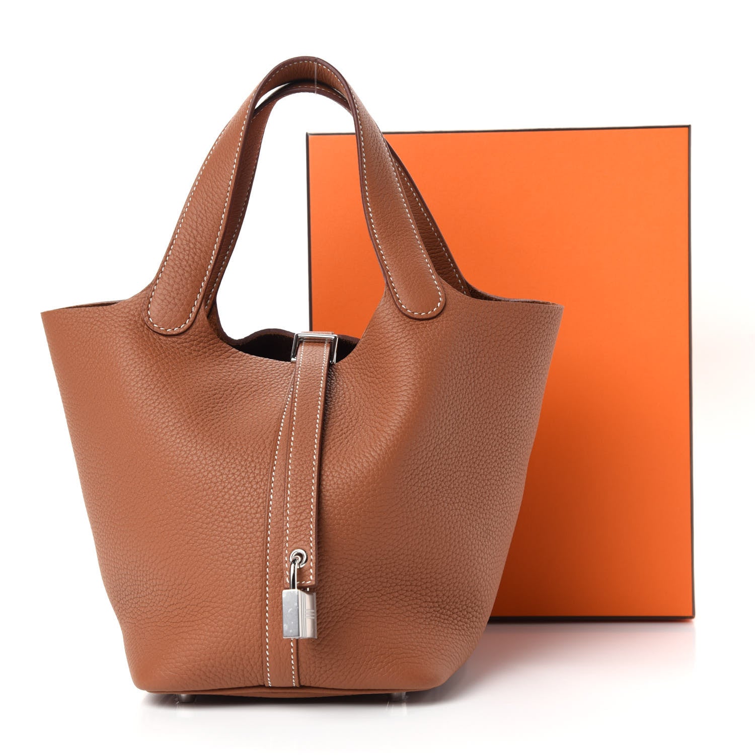 Hermes Taurillon Clemence Picotin Lock 18 PM Gold 10 of 10