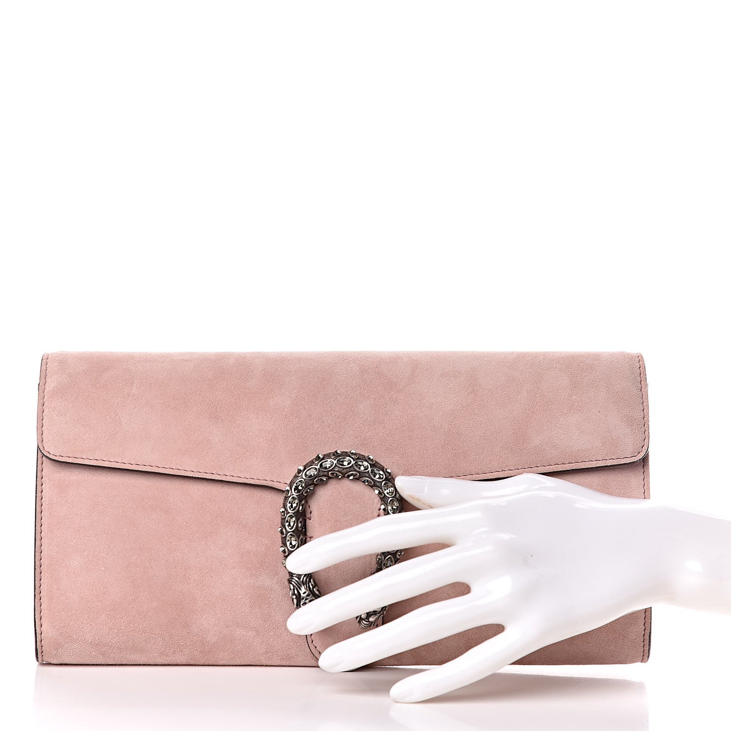 Suede Dionysus Clutch Blush
