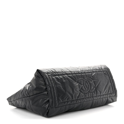 Chanel Lambskin Quilted Large Coco Cocoon Reversible Tote Black 4 of 10