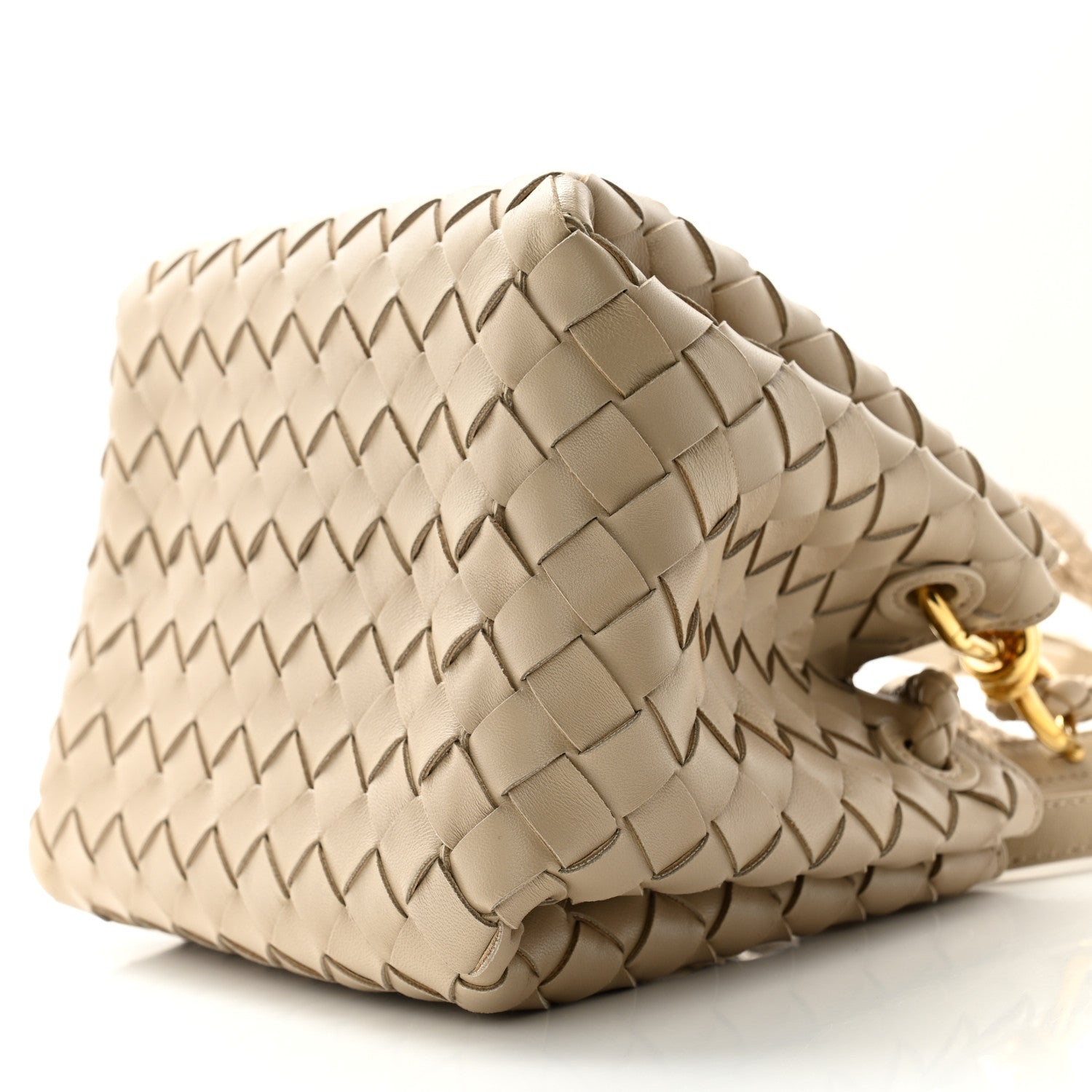 Bottega Veneta Nappa Intrecciato Small Parachute Shoulder Bag Ecru 9 of 9
