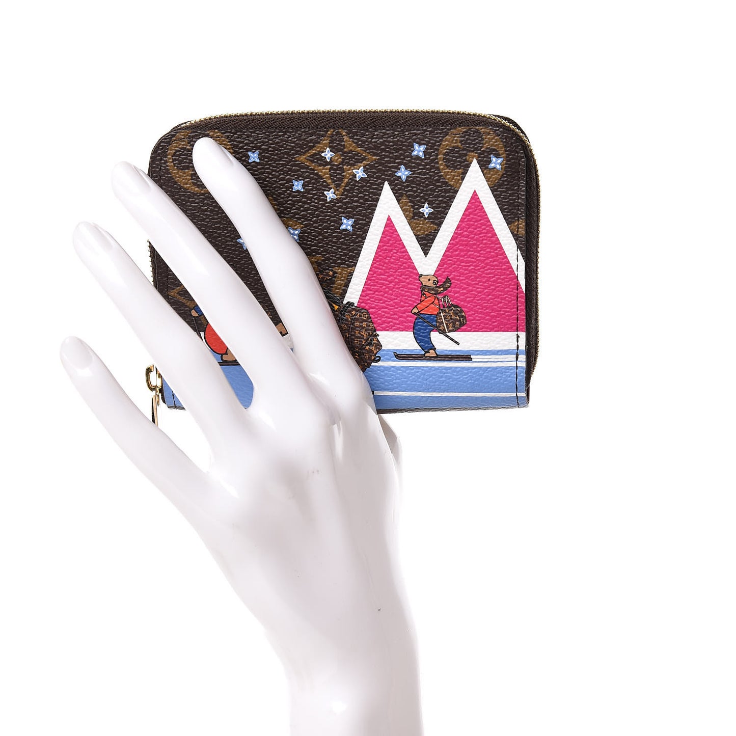 Monogram 2018 Christmas Animation Zippy Coin Purse