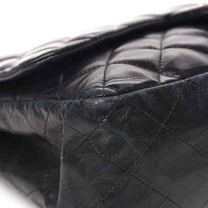 Chanel Lambskin Quilted Jumbo Single Flap Black 16 of 24