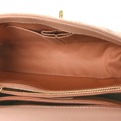Chanel Caviar Quilted Small Coco Handle Flap Beige 5 of 9