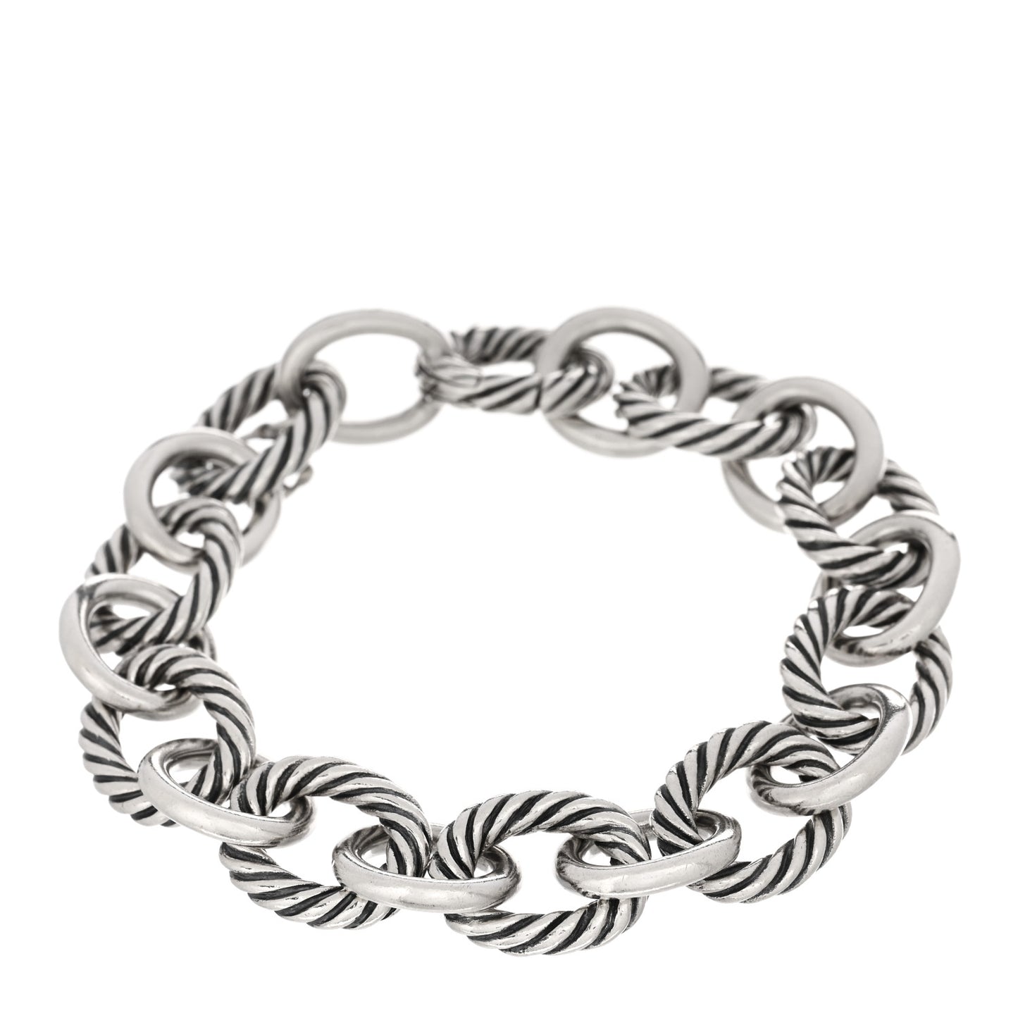 Sterling Silver 12mm Large Oval Link Bracelet