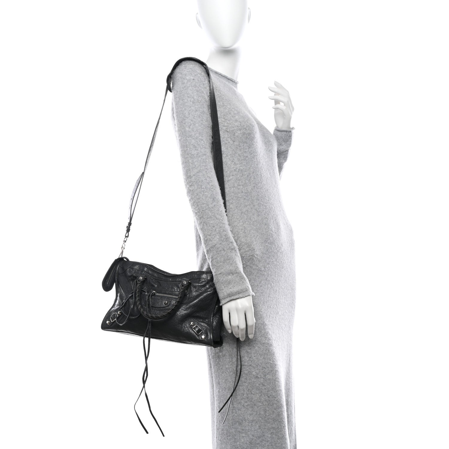 Balenciaga Agneau Classic Silver Hardware S City Black 2 of 10