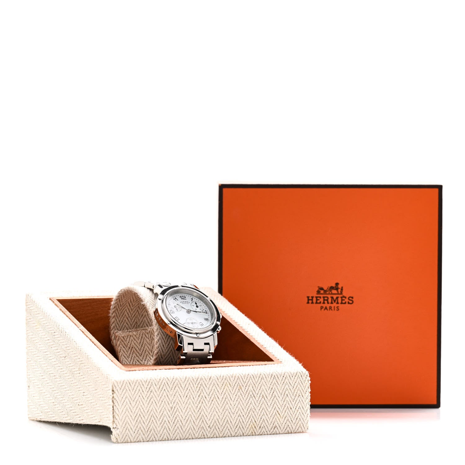 Hermes Stainless Steel 31mm Clipper Chronograph Quartz Watch 5 of 5