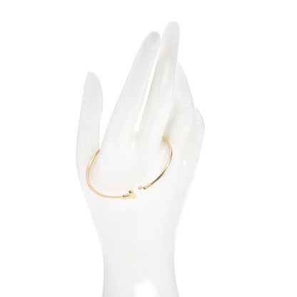 Tiffany 18K Yellow Gold Narrow T Wire Bracelet 2 of 4