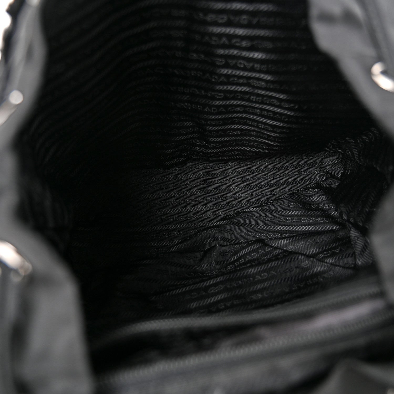 Prada Tessuto Nylon Saffiano Medium Backpack Black 5 of 10