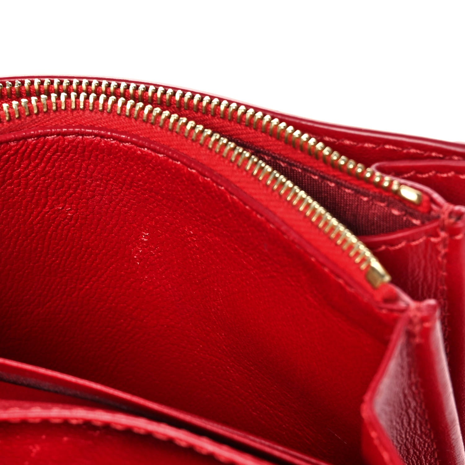 Celine Lambskin Small Flap Wallet Red 13 of 13