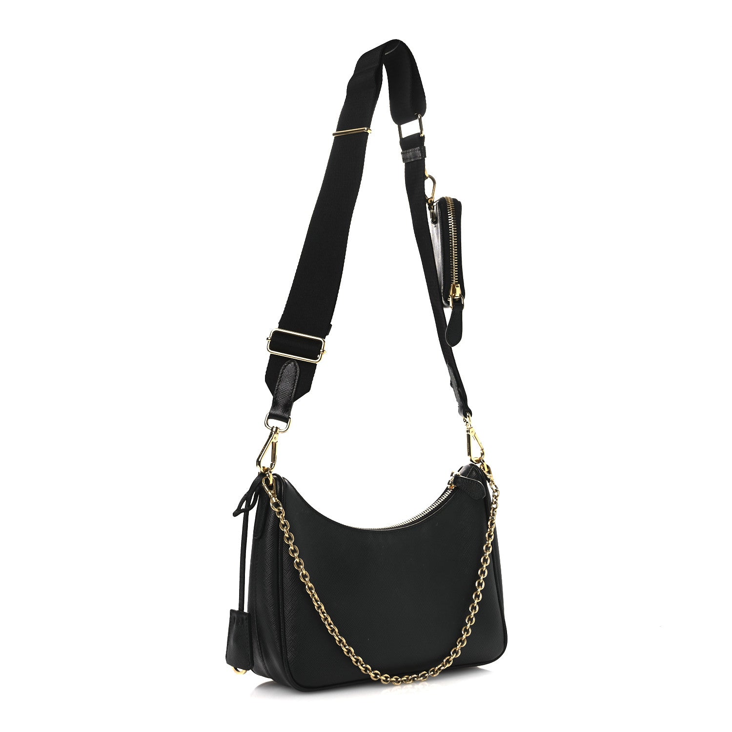 Prada Saffiano Lux Re-Edition 2005 Shoulder Bag Black 3 of 15
