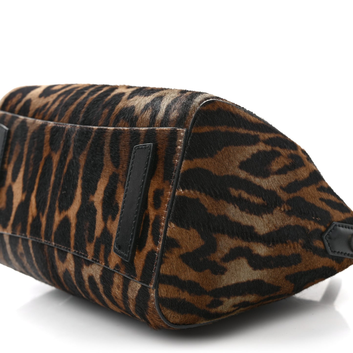 Calf Hair Box Calfskin Leopard Print Mini Lock Antigona Shoulder Bag Black Brown