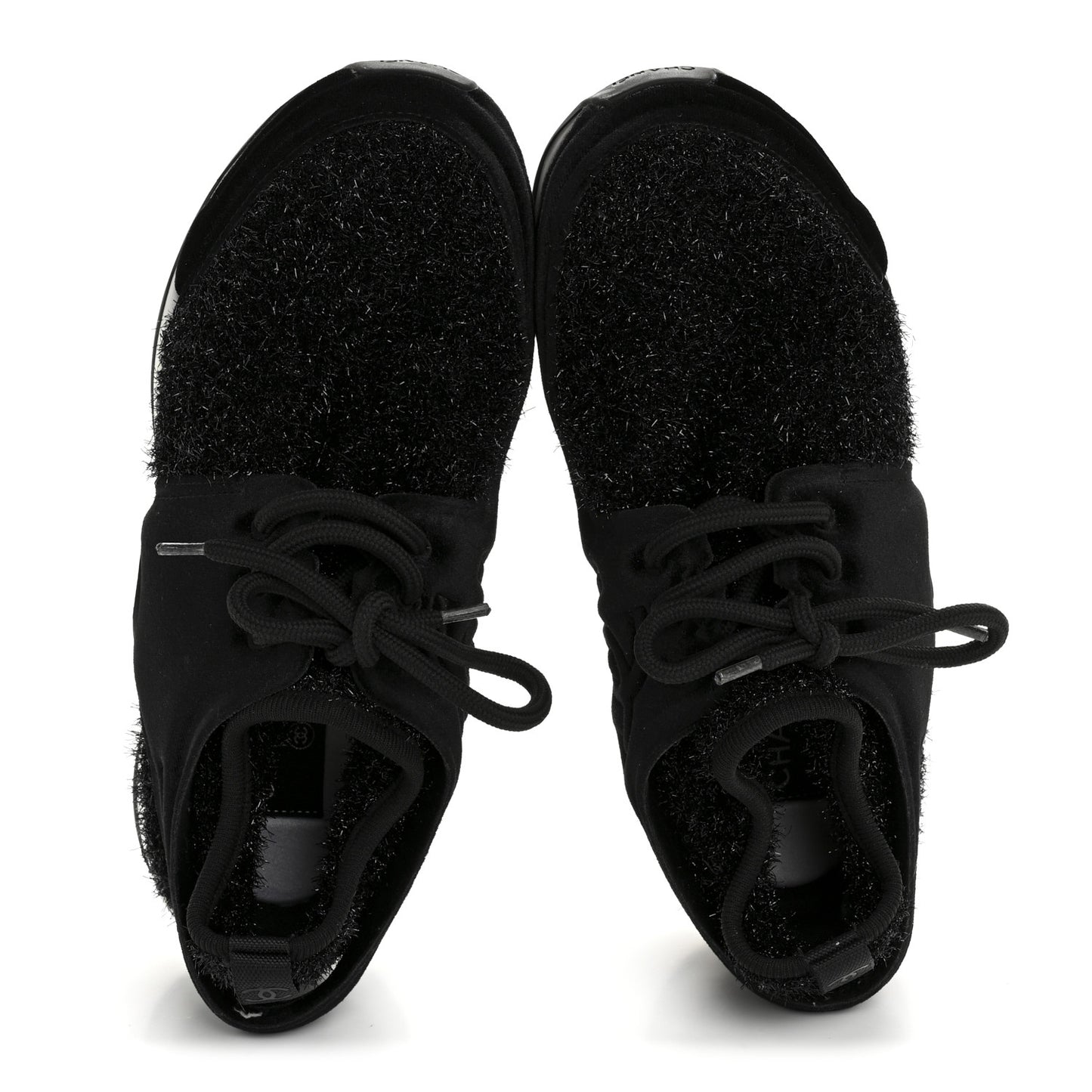 Stretch Fabric Womens CC Sneakers 37.5 Black