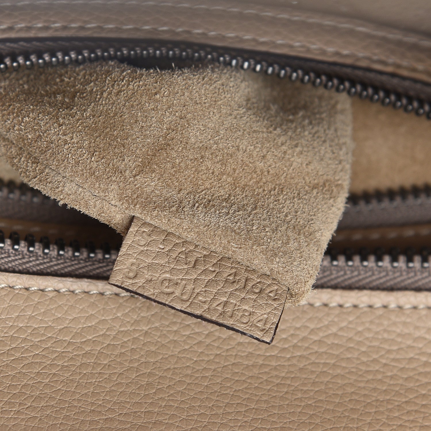 Celine Drummed Calfskin Micro Luggage Dune 8 of 13