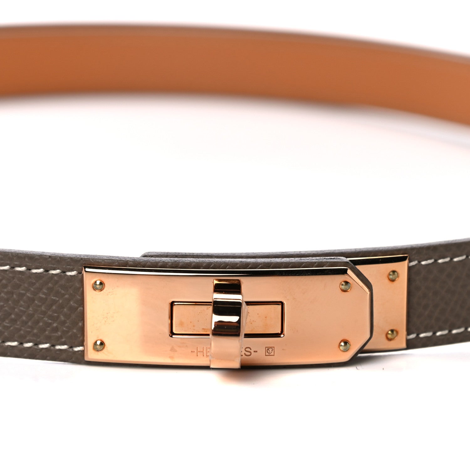 Hermes Epsom Kelly Belt Etoupe 6 of 7