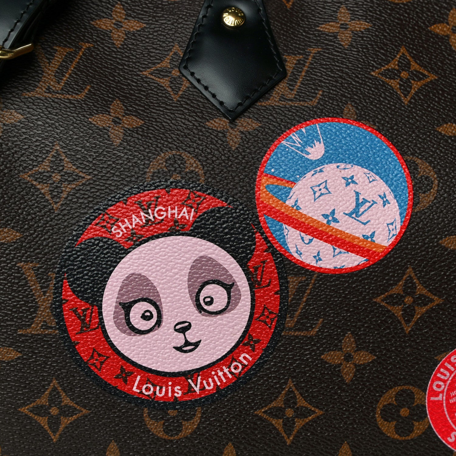 Louis Vuitton Monogram My World Tour Speedy Bandouliere 30 Black 7 of 13