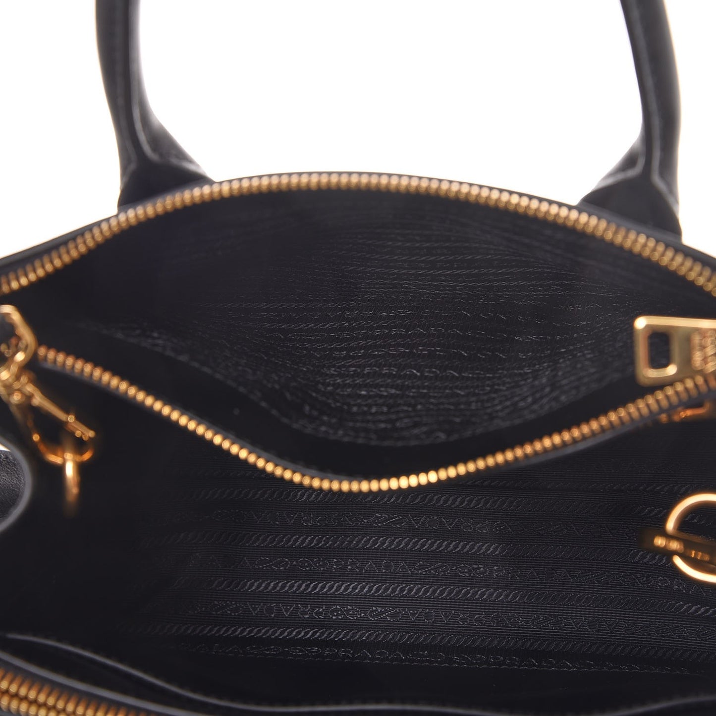 Saffiano City Calfskin Small Paradigme Bag Black