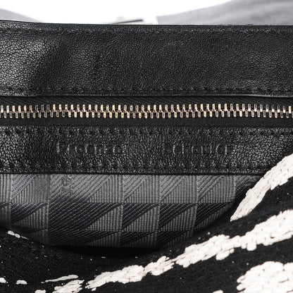 Proenza Schouler Jacquard Woodblock PS1 Tiny Satchel Black White 11 of 14