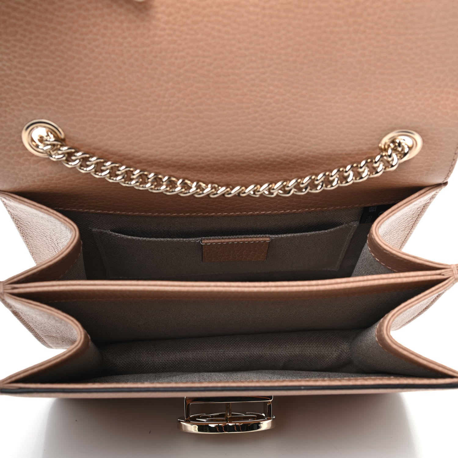 Gucci Dollar Calfskin Small Interlocking G Shoulder Bag Camelia 5 of 9