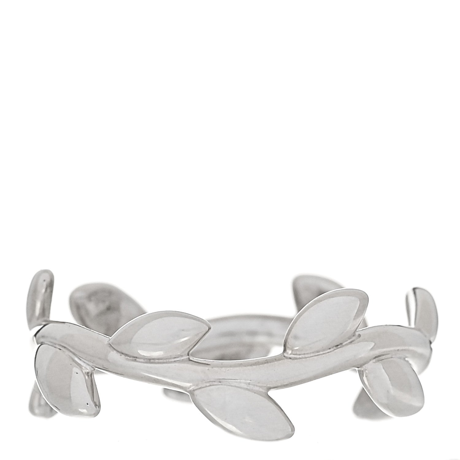 Tiffany Sterling Silver Paloma Picasso Narrow Olive Leaf Band Ring 47 4 3 of 4