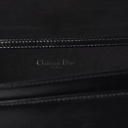 Christian Dior Patent Diorama Wallet on Chain Pouch Black 5 of 11