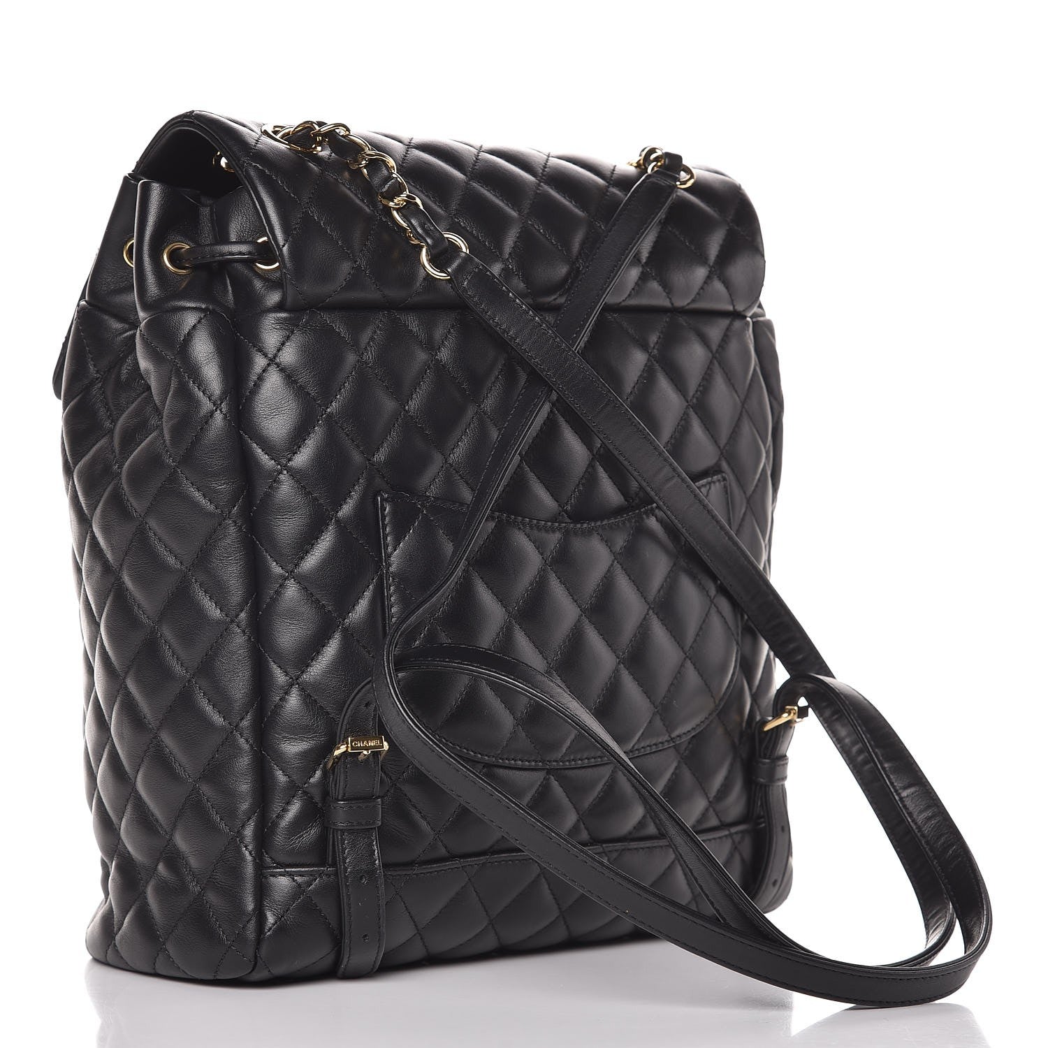Chanel Calfskin Quilted Large Urban Spirit Backpack Black 3 of 7