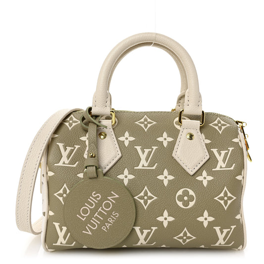 Empreinte Monogram Spring in the City Speedy Bandouliere 20 Kaki Beige Cream