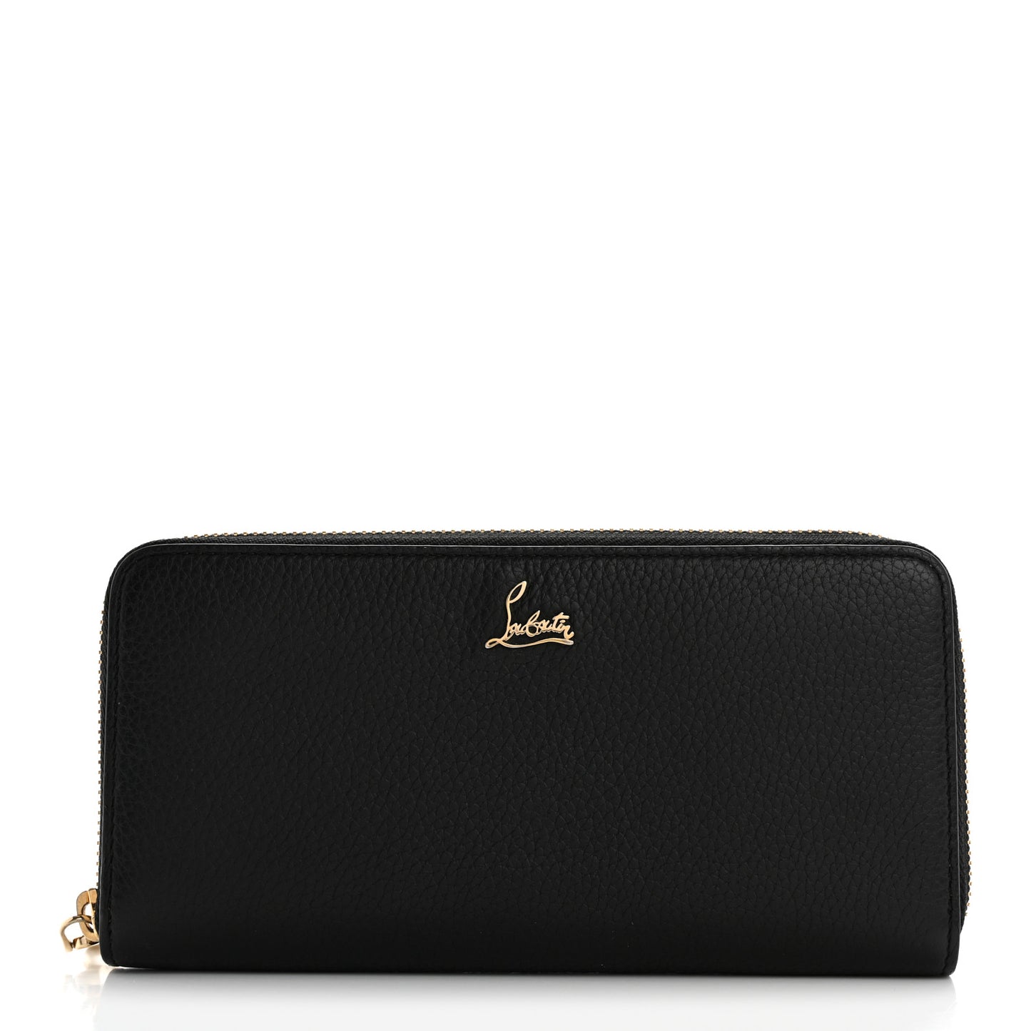 Calfskin Panettone Zip Around Wallet Black