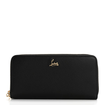 Christian Louboutin Calfskin Panettone Zip Around Wallet Black 1 of 6