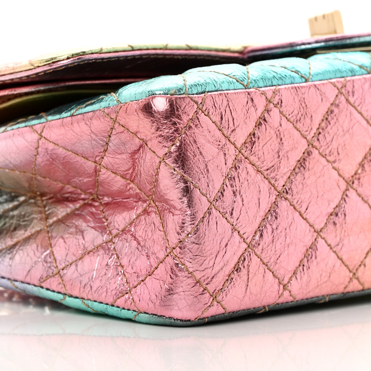 Metallic Goatskin Quilted 2.55 Reissue 225 Flap Multicolor