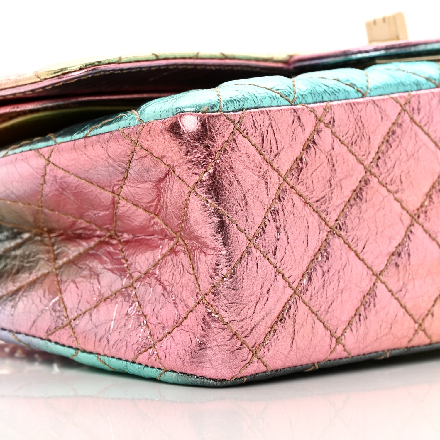 Chanel Metallic Goatskin Quilted 2.55 Reissue 225 Flap Multicolor 9 of 12
